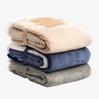 Weiche Fleecedecke Sherpa-Stil Farbauswahl seitlich