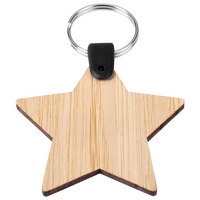 Stern aus Bambus unbedruckt Ansicht schräg von oben