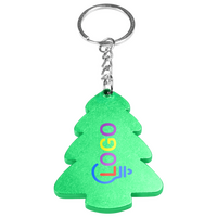 Anhänger grüner Baum bedruckt Ansicht schräg von oben