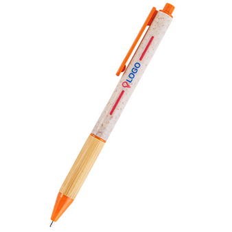 Weizenstroh-Bambus-Kugelschreiber UV LED Druck