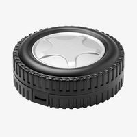 Werkzeugset Reifen mit 20 Zubehörteilen, Schwarz, geschlossen