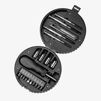 Werkzeugset Reifen mit 20 Zubehörteilen, Schwarz, Offen