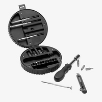 Werkzeugset Reifen mit 20 Zubehörteilen, Schwarz, Offen