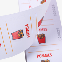 Wertmarkenblock, farbig bedruckt, details