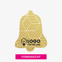 Stanzform, farbig bedruckt, Glocke