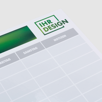 Whiteboardplatte konturgefräst bedruckt