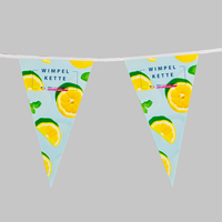 Wimpelkette, farbig bedruckt, haengend