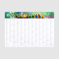 WIRmachenDRUCK Kalender-Musterset Jahresplaner matt