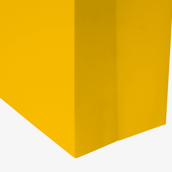 WmD-Imprint-Logo, einseitig farbig bedruckte Papiertragetasche in M mit Schleifenband, 34 x 39 x 11 cm, 4/0-farbig