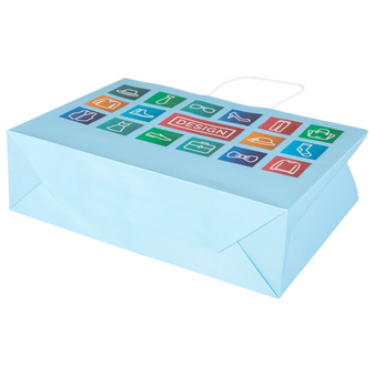 WmD-Imprint-Logo, einseitig farbig bedruckte Papiertragetasche mit Papierkordeln, 48 x 35 x 13 cm, 4/0-farbig