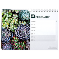 Wochenkalender 58 Seiten DIN A6 quer, Seitenansicht