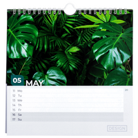 Wochenkalender 58 Seiten Quadrat, Aufhängung