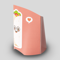 Wrap Verpackung mit Automatikboden (Durchmesser 6,5 cm - Höhe 13,1 cm), Rückseite