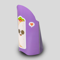 Wrap Verpackung mit Automatikboden (Durchmesser 7 cm - Höhe 8,7 cm), Rückseite