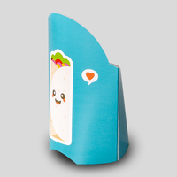 Wrap Verpackung mit Automatikboden (Durchmesser 7,3 cm - Höhe 13,4 cm), Rückseite