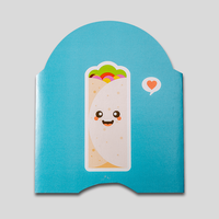 Wrap Verpackung mit Automatikboden (Durchmesser 7,3 cm - Höhe 13,4 cm), Rückseite, flach