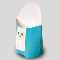 Wrap Verpackung mit Automatikboden (Durchmesser 7,3 cm - Höhe 13,4 cm), Vorderseite