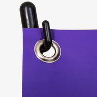 Banner, farbig bedruckt, details