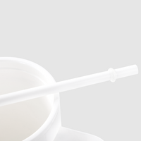 XL-Thermobecher mit Trinkdeckel und Trinkhalm bedruckt