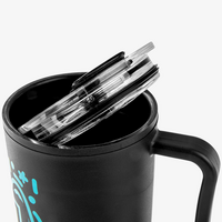 XXL-Thermobecher mit Trinkdeckel und Trinkhalm bedruckt