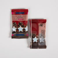 Zimtstern, farbig bedruckt, liegend, Zimtstern Motiv