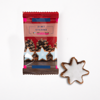 Zimtstern, farbig bedruckt, liegend, Zimtstern Motiv