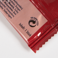 Zimtstern, farbig bedruckt, liegend, Rückseite