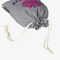 Zuziehbeutel aus recycelter Baumwolle, L