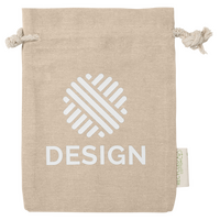 Zuziehbeutel aus recycelter Baumwolle, M
