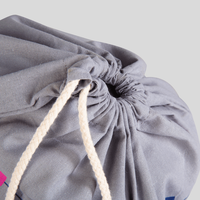 beutel, bedruckt, details