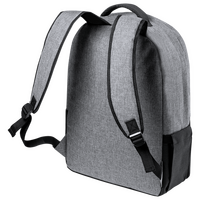 Zweifarbiger Laptop-Rucksack aus RPET, Rückseite