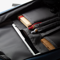 Zweifarbiger Organizer-Rucksack mit Anti-Diebstahl-Tasche, Organizerfach