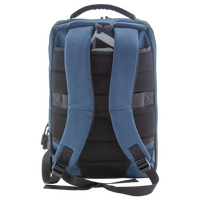 Zweifarbiger Organizer-Rucksack mit Anti-Diebstahl-Tasche, Rückseite