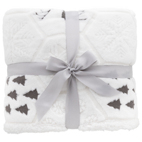 Zweilagige Fleecedecke aus RPET-Flanellfleece, 270 g/m², mit Wintermotiv