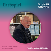 Titelbild Folge 50 | Podcast Farbspiel mit Verleger Gunnar Grünke